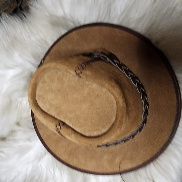 San Zemo leather cowboy hat NEW - Picture 9 of 14